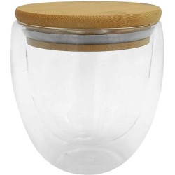 Taza de Vidrio con Tapa de...