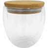 Taza de Vidrio con Tapa de Bambú – Hermético y Personalizable para Regalos Corporativos