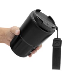 Mug Térmico Metálico con Tapa y Correa – Personalizado para Regalos Corporativos
