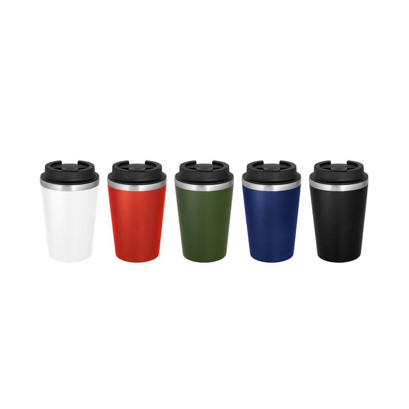 TAZA MUG ACERO INOXIDABLE SANTIAGO | PERSONALIZADO LOGO
