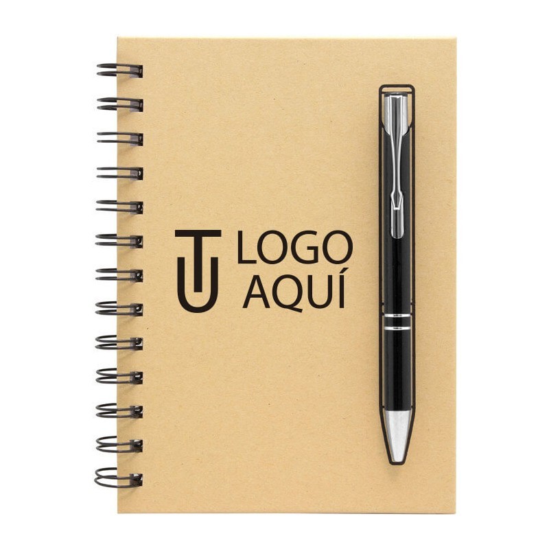 LIBRETA PERSONALIZADA CON LAPIZ METALICO | REGALOS CORPORATIVOS
