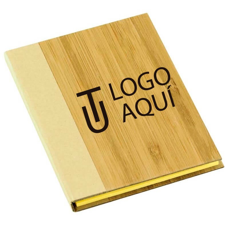 Set de bamboo notas adhesivas | Artículos personalizados