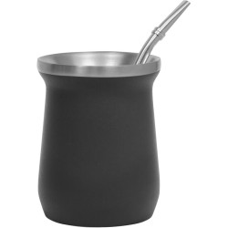 Mate de acero inoxidable personalizado con grabado láser