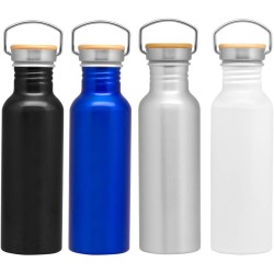 Botella metálica negra con...